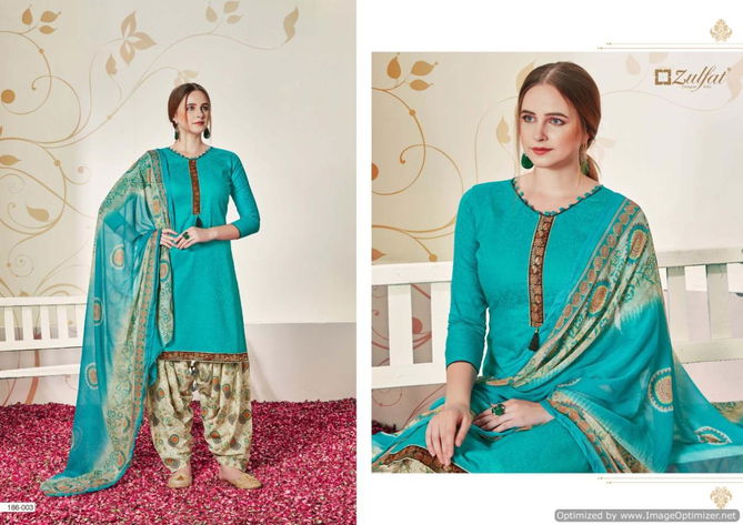 Zulfat Husna E Patiala 2 Heavy Jam Cotton Jacquard Dress Material